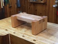 Birch Stool With Statue Right Front Corner